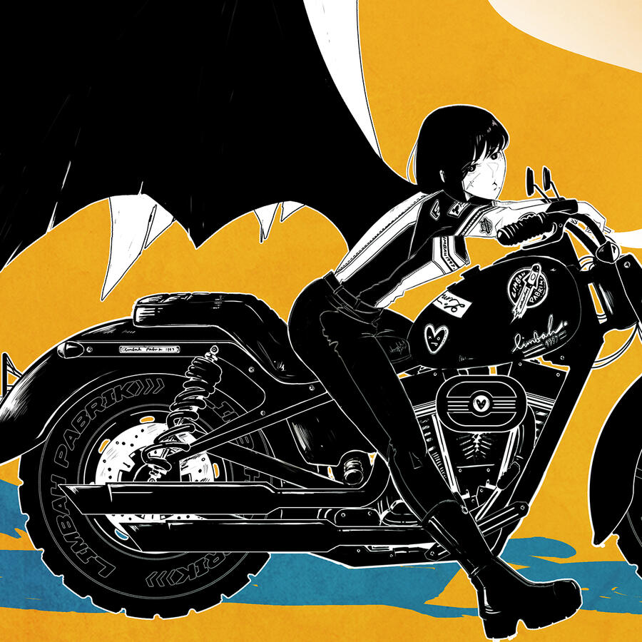 Fullbody BW with detailed object